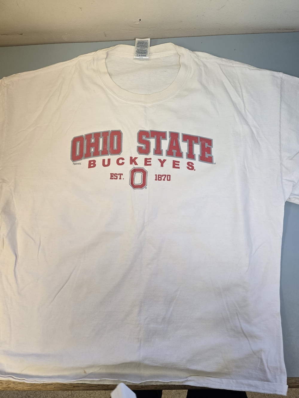 Ohio State Buckeyes White Graphic Tee